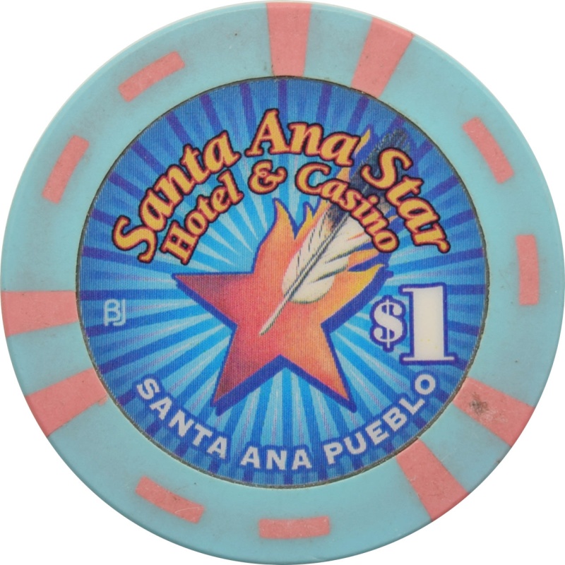 Santa Ana Star Casino Bernalillo Nm $1 Chip