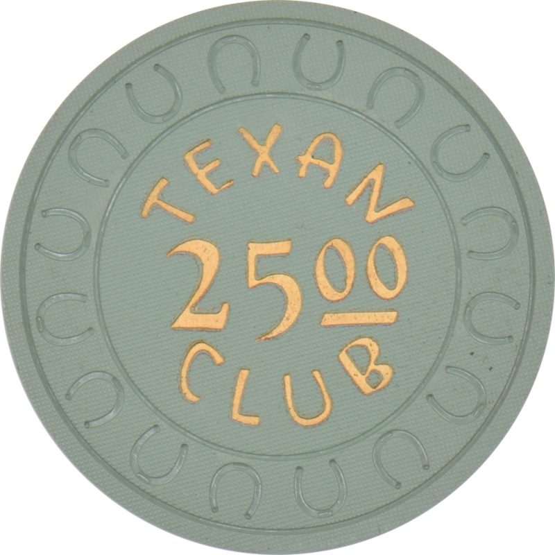 Texan Club Casino Winnemucca Nevada $25 Chip 1958