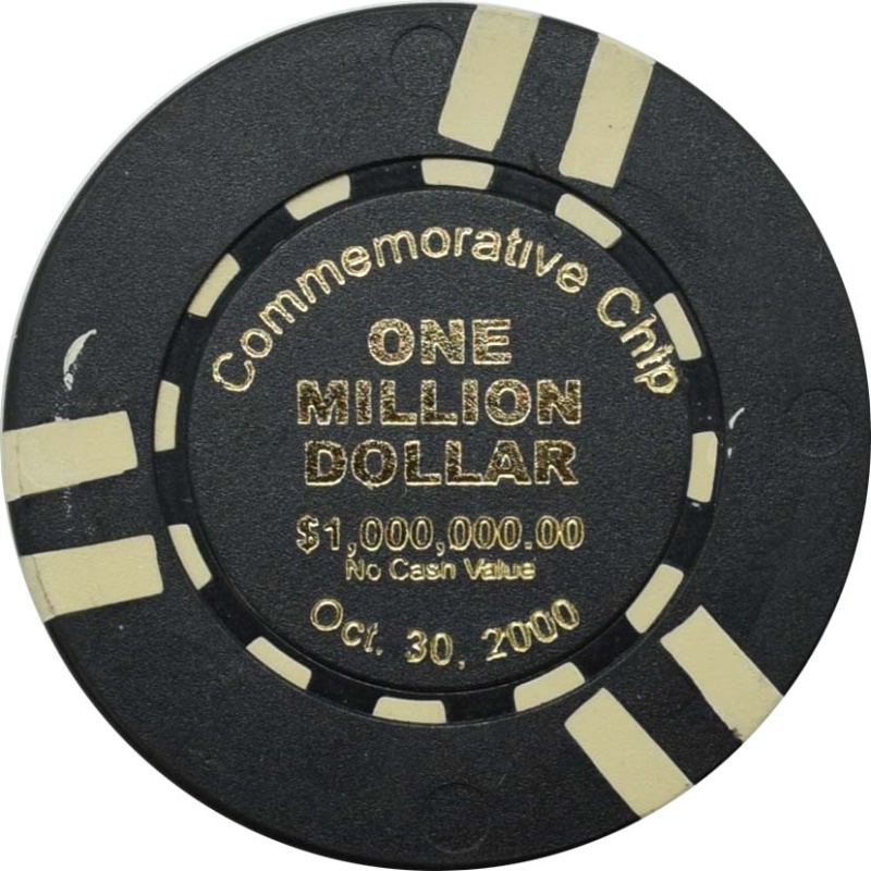Vegasone.Com $1 Million Commemorative Chip Oct 30Th 2000 Las Vegas Nevada