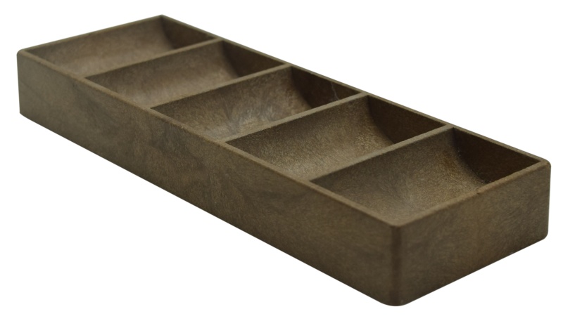 Bud Jones Used Plastic Tray For 100 Chips Brown