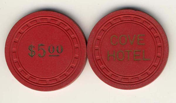 Cove Hotel Casino Las Vegas Nevada $5 Chip 1965