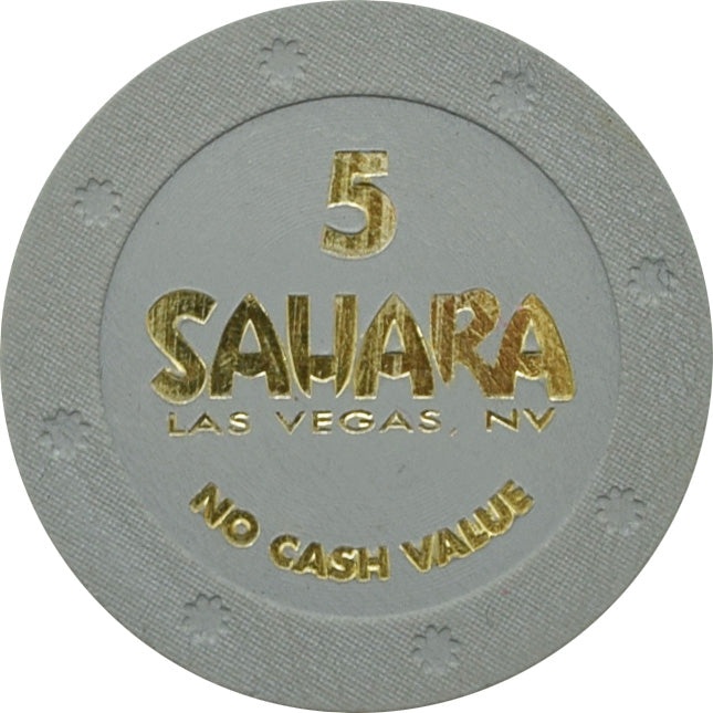 Sahara Casino Las Vegas Nevada $5 No Cash Value Chip