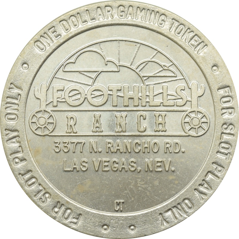 Foothills Ranch Casino Las Vegas Nv $1 Token 1990