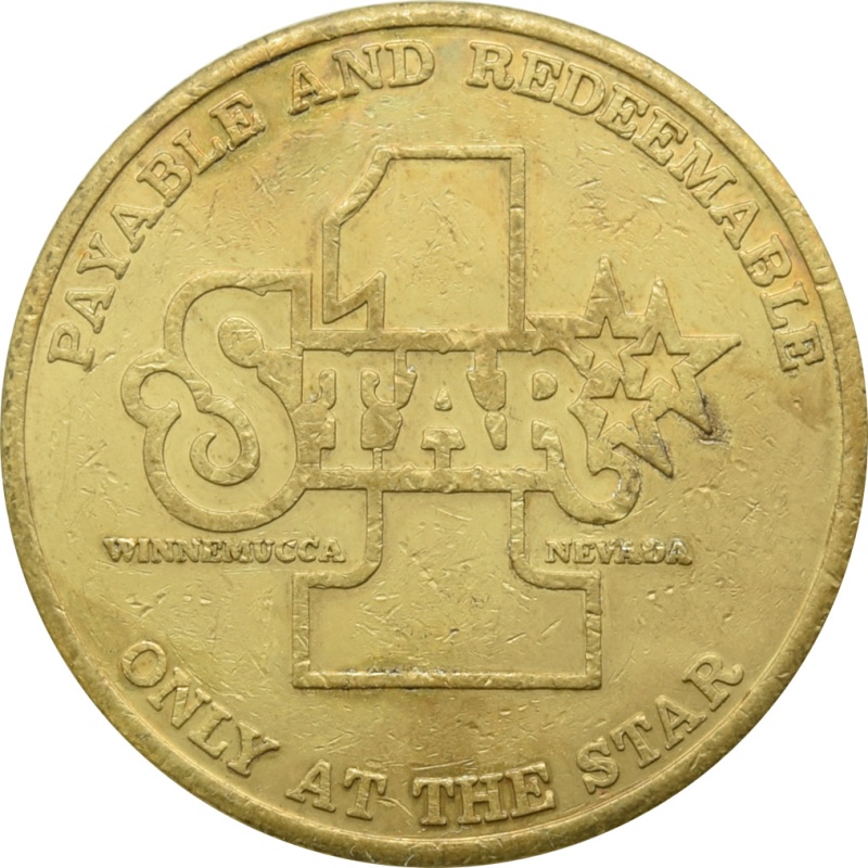 Star Casino Winnemucca Nv $1 Token 1982