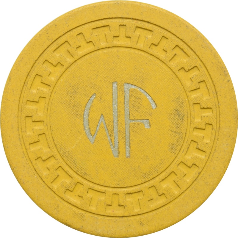 White Front Illegal Casino Hot Springs Arkansas Mustard Chip