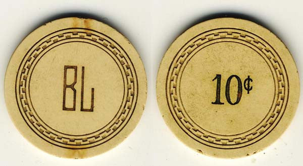 Fred's Bar Casino Pahrump Nevada 10 Cent Chip 1948