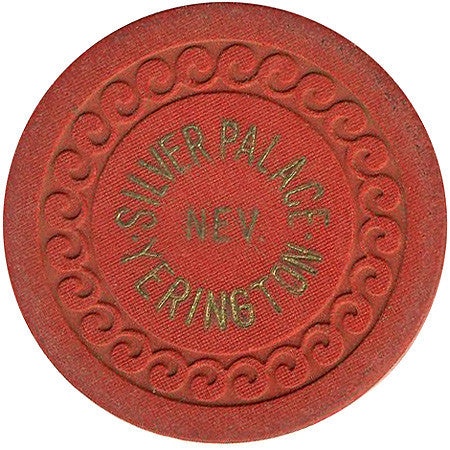 Silver Palace Casino Yerington Nevada Red Roulette Chip 1930s