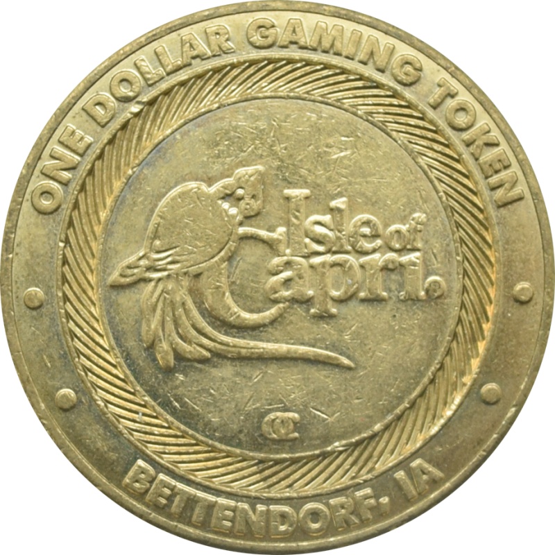 Isle Of Capri Casino Bettendorf Iowa $1 Token