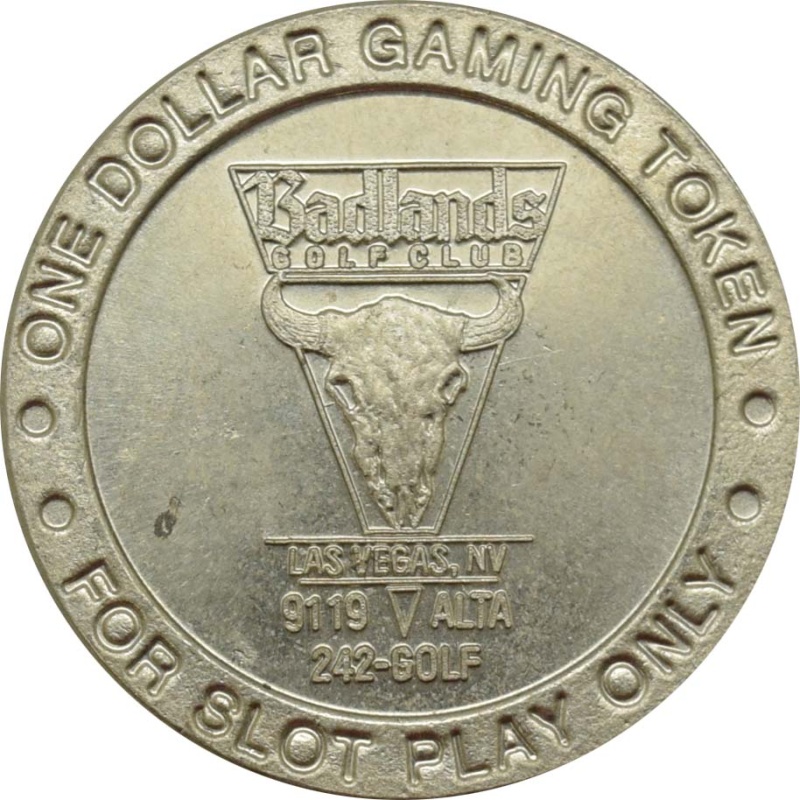 Badlands Golf Club Las Vegas Nevada $1 Token 1997