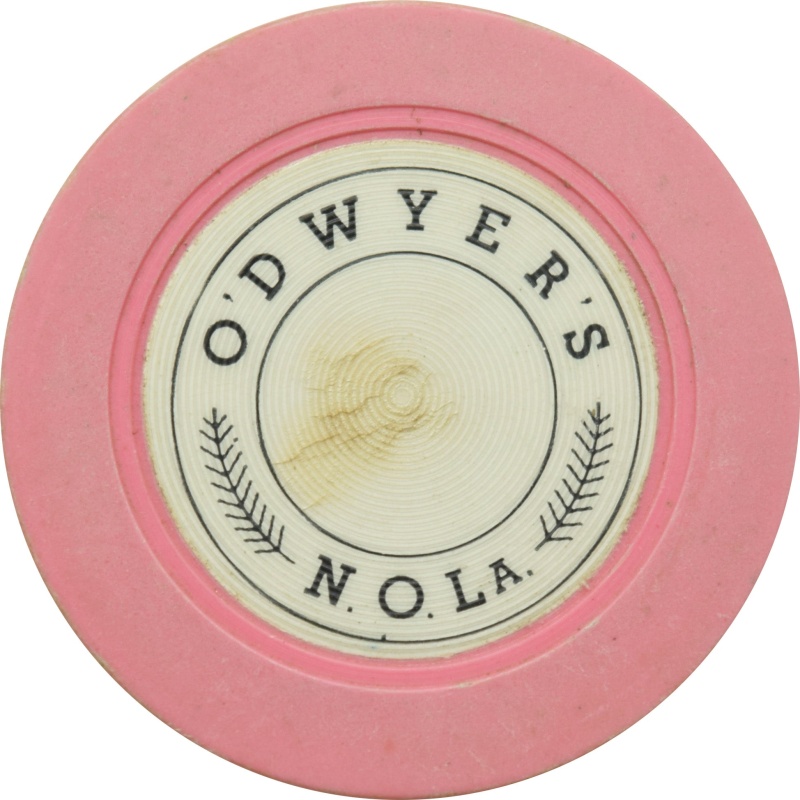 O'dwyer's Illegal Casino New Orleans Louisiana Pink Roulette Chip