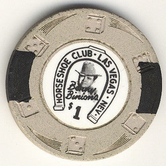Horseshoe Club Casino Las Vegas Nevada $1 Chip 1969