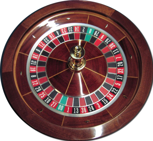 Professional Solid Mahogany Roulette Wheel 32"