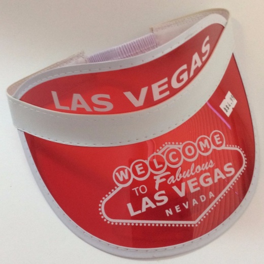 Las Vegas Dealer Visor - One Size Fits Most - Red