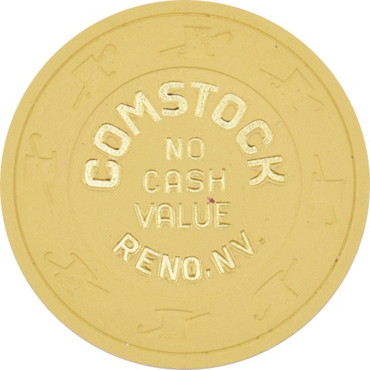 Comstock Casino Reno Nevada Mustard Ncv Chip 1980s