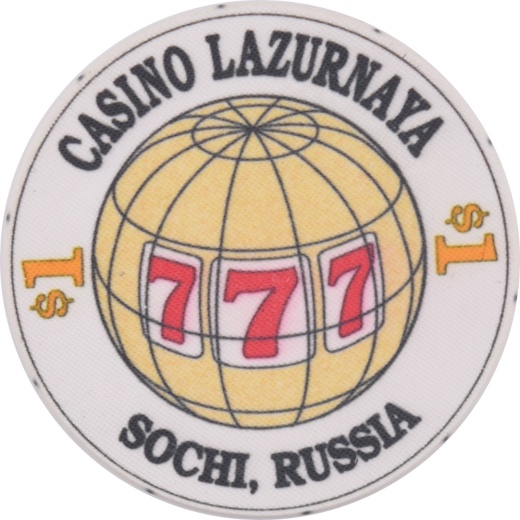 Casino Lazurnaya Sochi Russia $1 Chip - Chipco