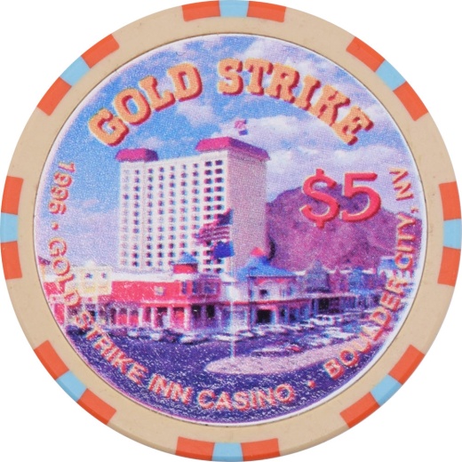 Gold Strike Inn Casino Boulder City Nevada $5 Hotel Chip 1996