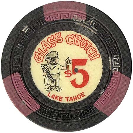 Glass Crutch Casino Stateline Nevada $5 Chip 1963