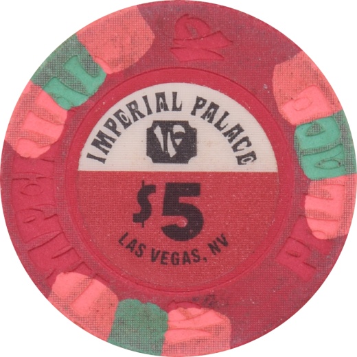 Imperial Palace Casino Las Vegas Nevada $5 Chip 1992