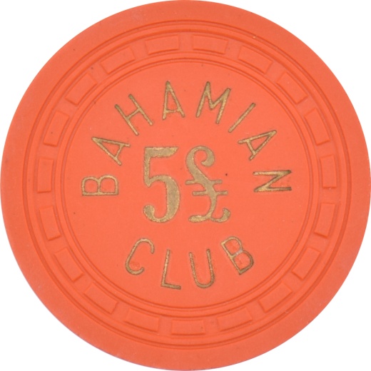 Bahamian Club Casino Nassau Bahamas 5£ Chip