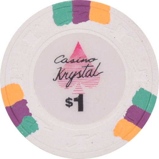 Paulson Casino Krystal San Jose Costa Rica $1 Chip