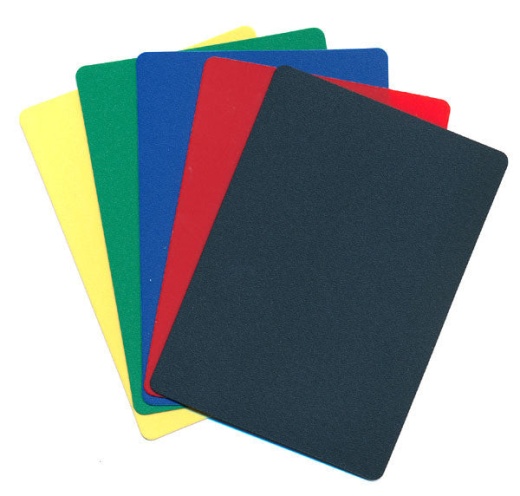 Cut Card Individual - Various Colors Available Bridge Size / Red