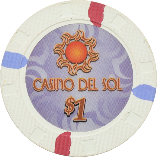 Casino Del Sol $1 Chip - Authentic Paulson Casino Used Chip