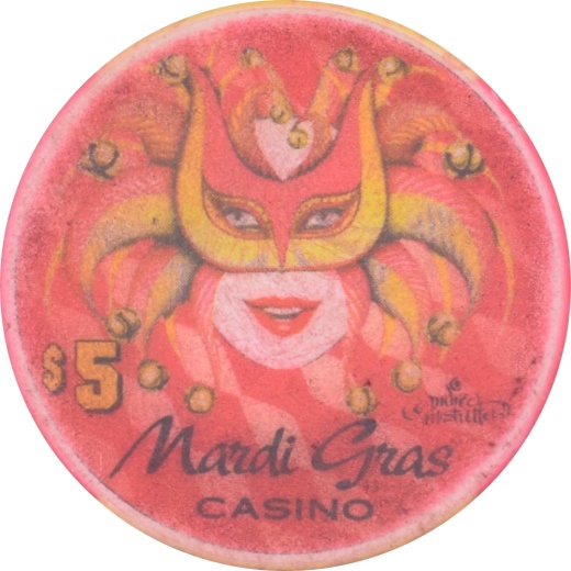 Mardi Gras Casino Black Hawk Colorado $5 Chip 2000
