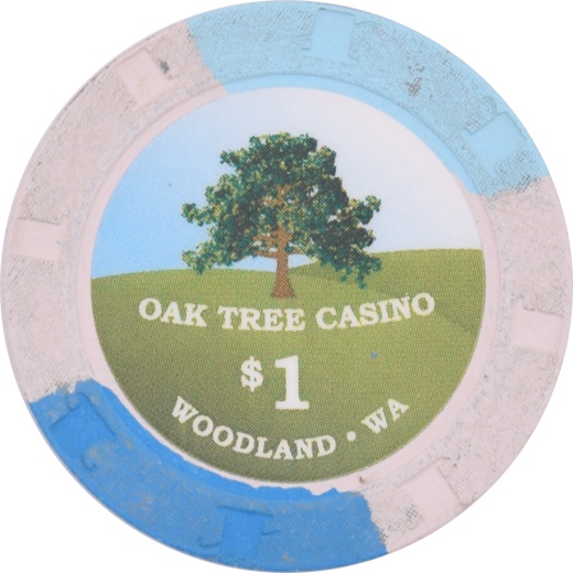 Paulson Oak Tree Casino Woodland Washington $1 Chip