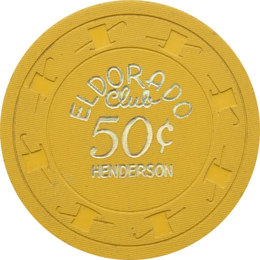 Eldorado Casino Henderson Nevada 50 Cent Chip 1962 - A Rare Vintage Gaming Collectible