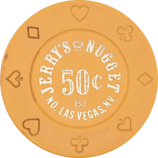 Jerry's Nugget Casino Las Vegas Nevada 50 Cent Bj Chip 2011