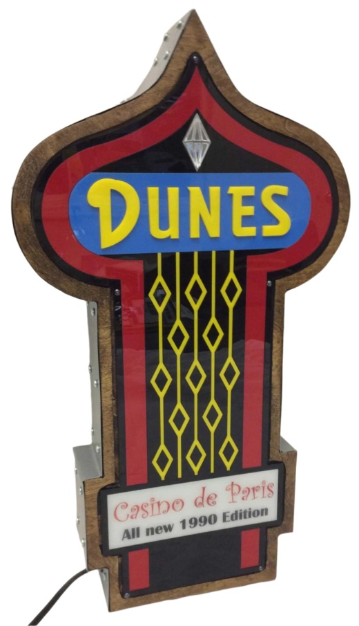 Dunes Casino Marquee Sign Lighted Replica