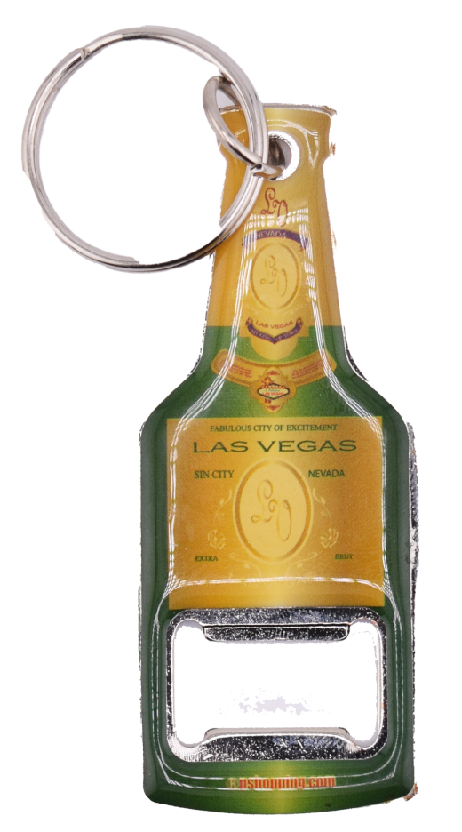 Las Vegas Vintage Fabulous City Of Excitement Bottle Opener Key Ring