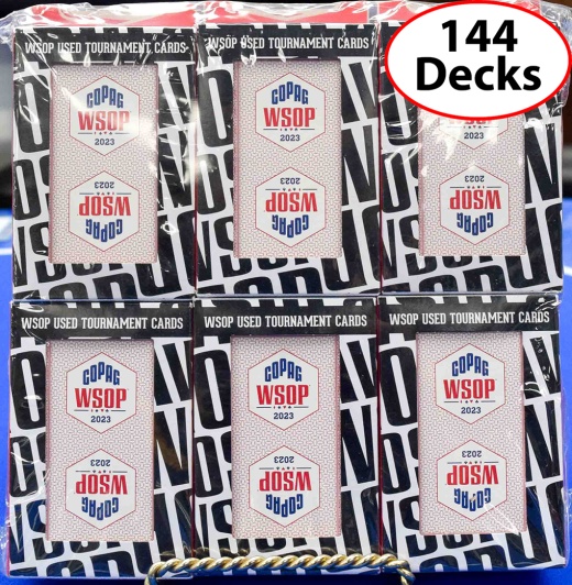 144 Used Blue Decks Wsop 2023 Copag Plastic Playing Cards Bridge Size