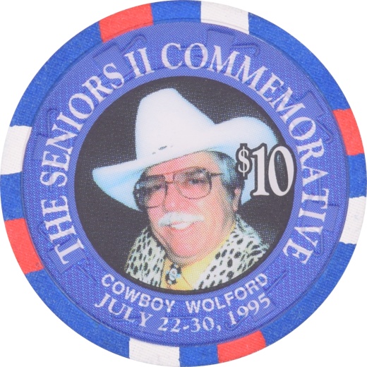 Oceanside Card Room Casino Oceanside California $10 Cowboy Wolford Chip