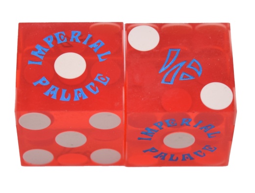 Imperial Palace Used Casino Pair Of Polished Dice