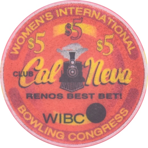 Club Cal-Neva Casino Reno Nevada $5 Wibc 1997 Chip