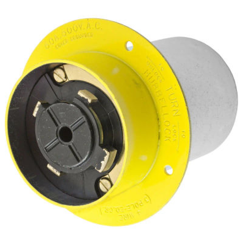 Buy Hubbell HBL26422 AC Inlet Non-NEMA 60 Amp Male Online