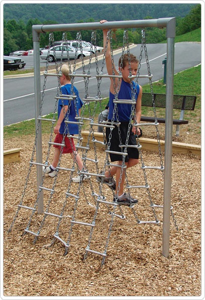 SportsPlay Scrambler: Galvanized - Climbing Playground Equipment