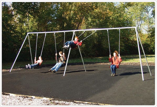 SportsPlay 10' Primary Bipod Swing: 4 Seats - Playground Swing Set