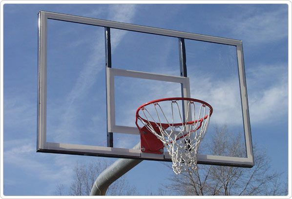 SportsPlay Complete Bent Post Backstop Standard - Basketball Equipment
