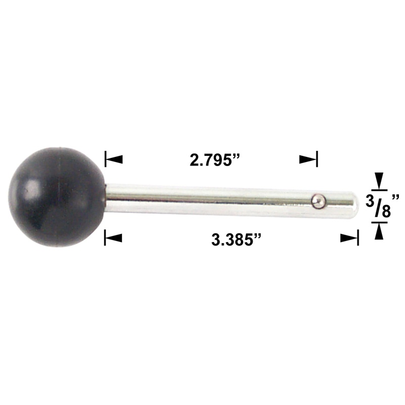 Weight Selector Pin, 2-3/4" Locking Space, 3/8" Diameter