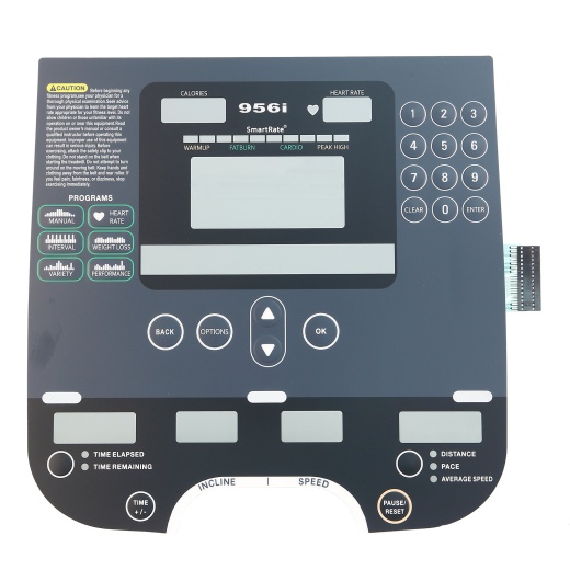 Overlay and Keypad Fits Precor C956i Treadmill