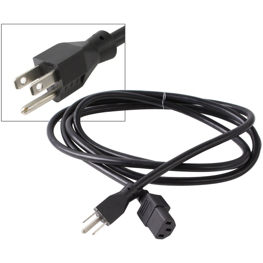 115V 60Hz Power Cord IEC320 for Cybex Fitness Equipment
