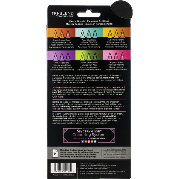 Spectrum Noir Alcohol Markers 6-pkg-pale Hues