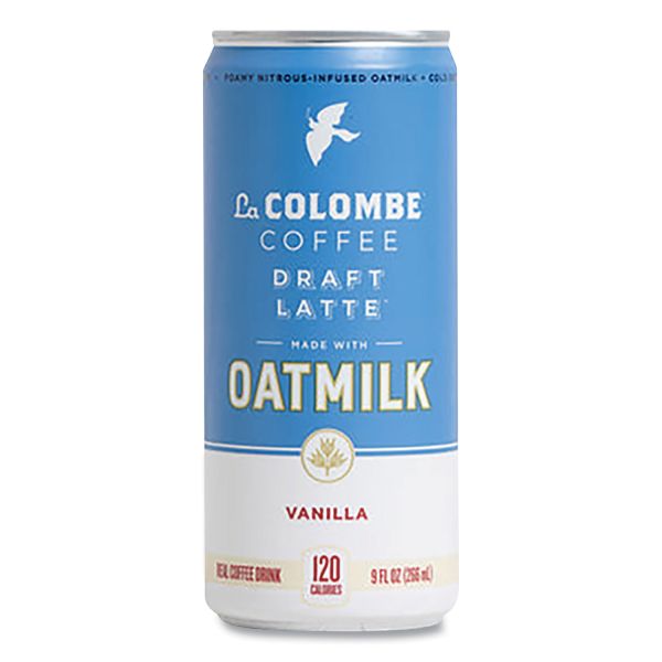 La Colombe Cold Brew Draft Latte, Vanilla, 9 Oz Can, 12/Carton