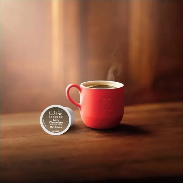 Café Escapes Milk Chocolate Hot Cocoa Single-Serve K-Cup, Box Of 24