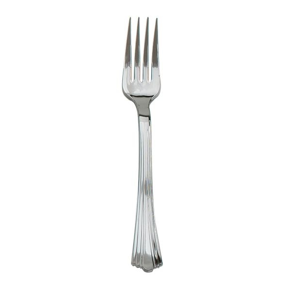 Reflections Plastic Forks, Silver, Pack Of 600