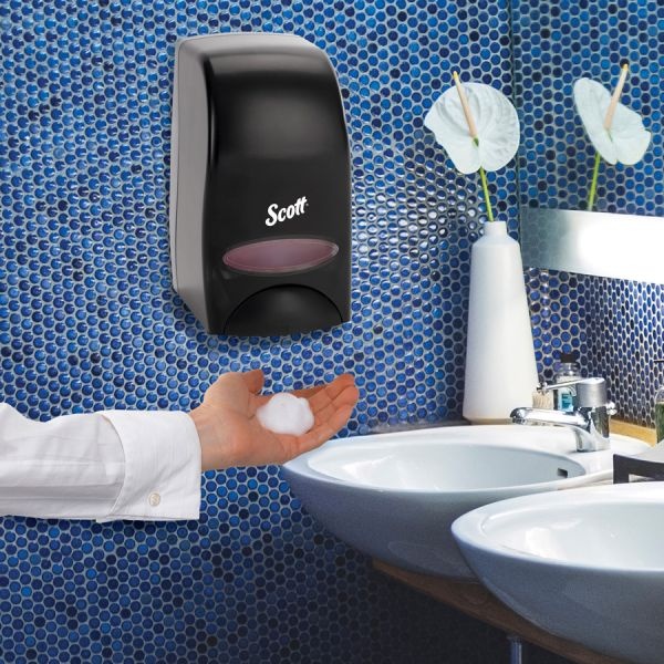 Scott Essential Manual Skin Care Dispenser, For Traditional Business, 1,000 Ml, 5 X 5.25 X 8.38, Black