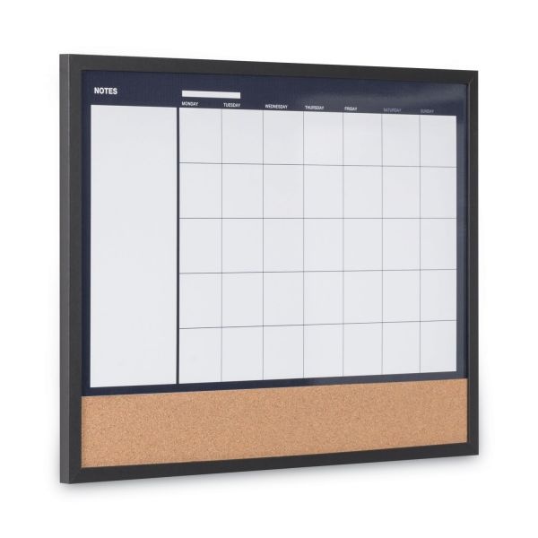 Mastervision 3-In-1 Combo Planner, 24.21" X 17.72", White, Mdf Frame