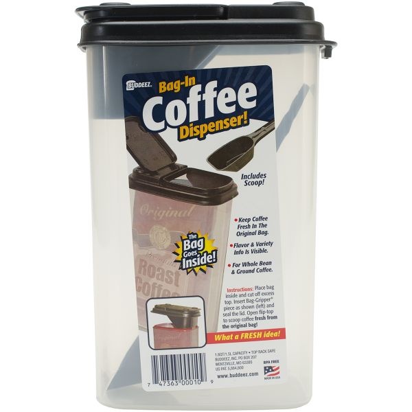 Buddeez 1.6Qt Bag-In Coffee Dispenser W/Scoop